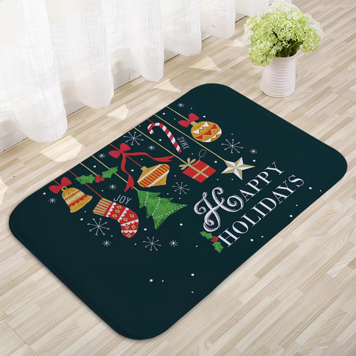 Christmas Door Mat - Santa Claus Outdoor Carpet for Holiday Home Decorations 20