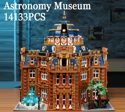 14133PCS Astronomy Museum Building Blocks Model Creative Street View Samll Parti