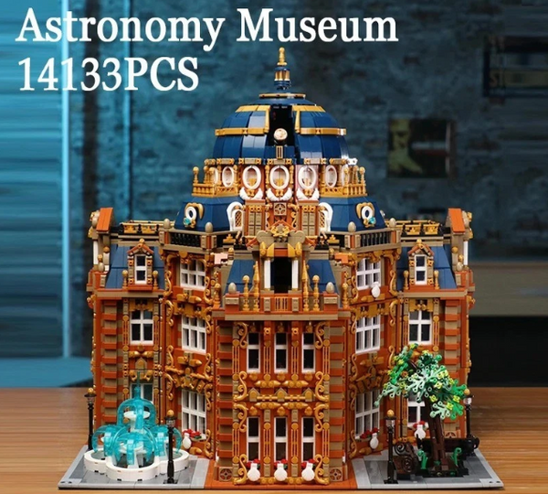 14133PCS Astronomy Museum Building Blocks Model Creative Street View Samll Parti