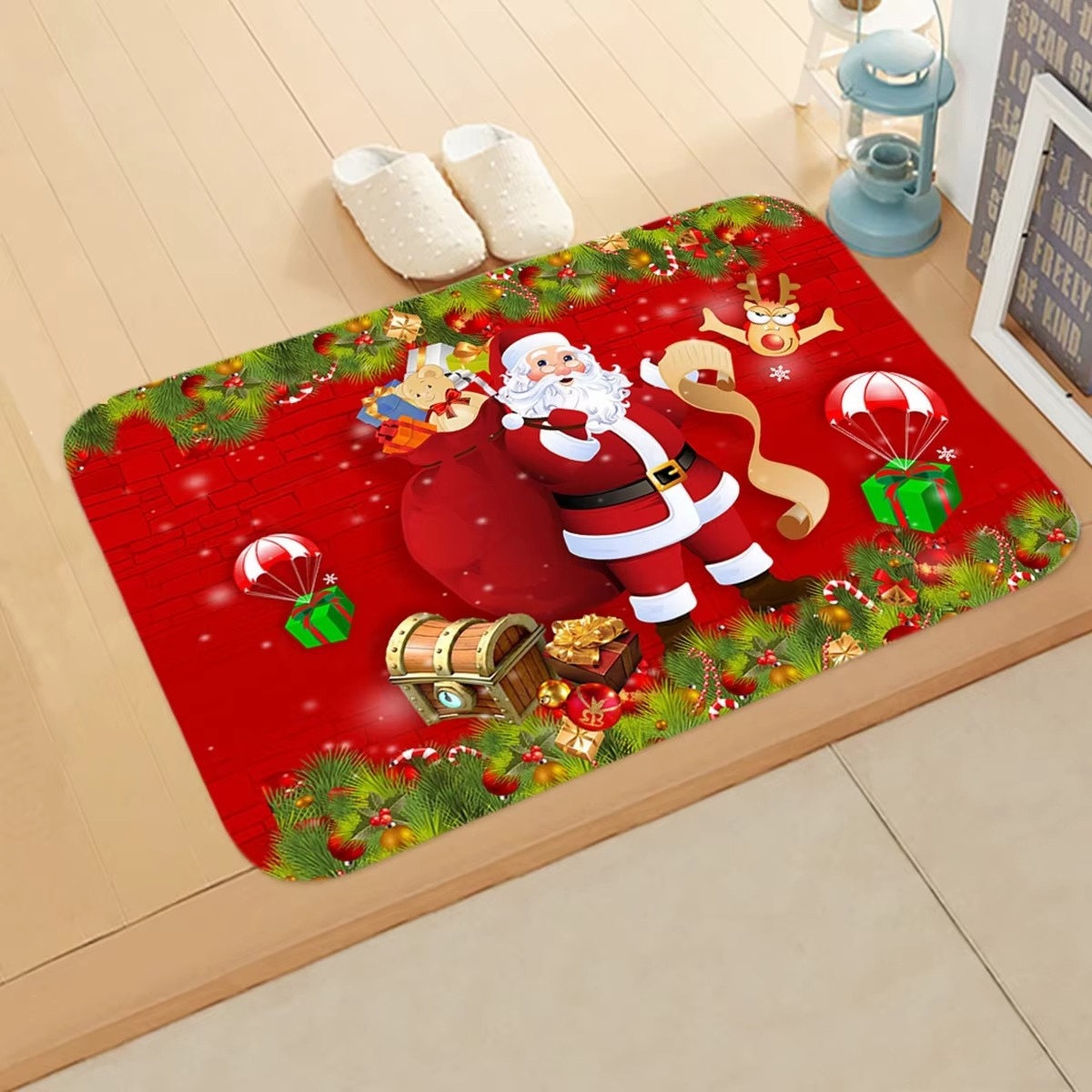 Christmas Door Mat - Santa Claus Outdoor Carpet for Holiday Home Decorations 20