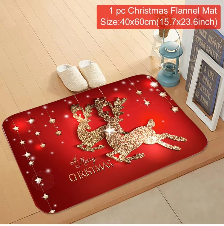 Christmas Door Mat - Santa Claus Outdoor Carpet for Holiday Home Decorations 20