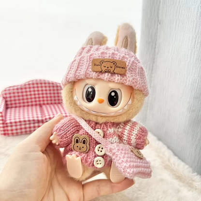 17cm Labubu Doll Hoodie Clothes Fashion Outfit Accessories for Dolls. No doll