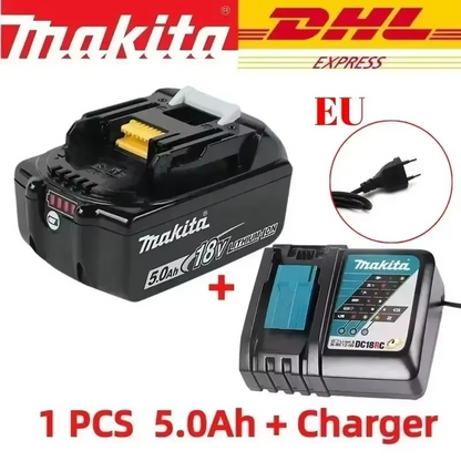 Makita-Compatible 18V Battery – High-Capacity 9Ah/6Ah/5Ah Replacement