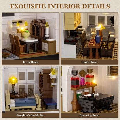 1877-Pc Owens House Blocks – Build Your Dream Architecture Model