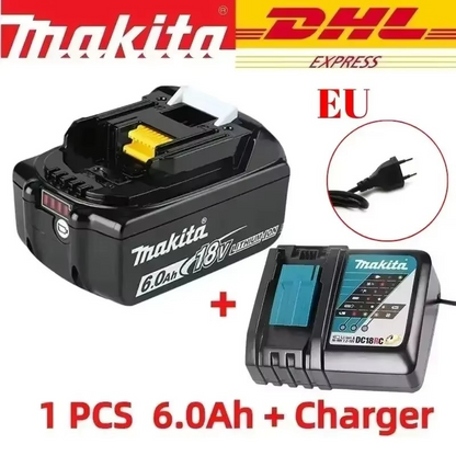 Makita-Compatible 18V Battery – High-Capacity 9Ah/6Ah/5Ah Replacement