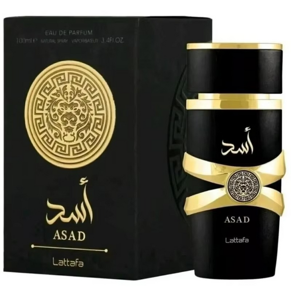 Lattafa Asad Black Edition Unisex EDP 100ml Long Lasting Vanilla Floral Perfume