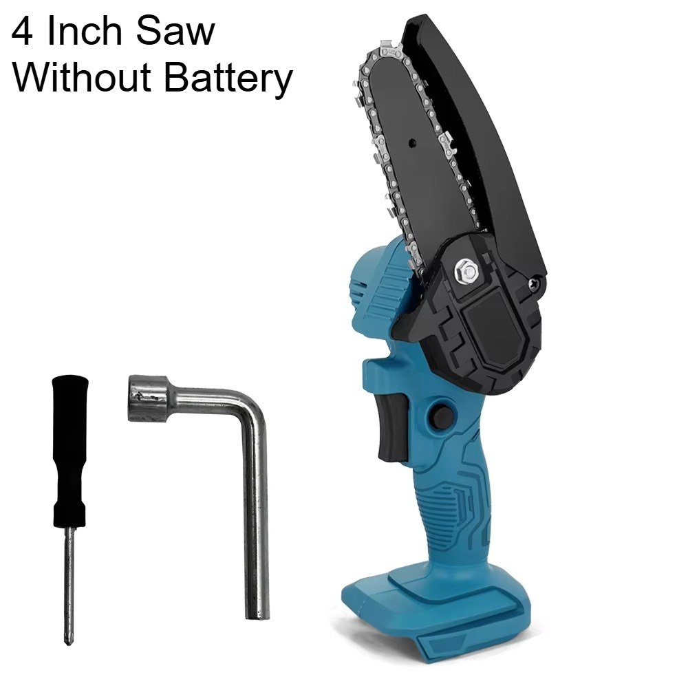 4/6 Inch Cordless Electric Chainsaw – Handheld Pruning & Wood Cutting Tool