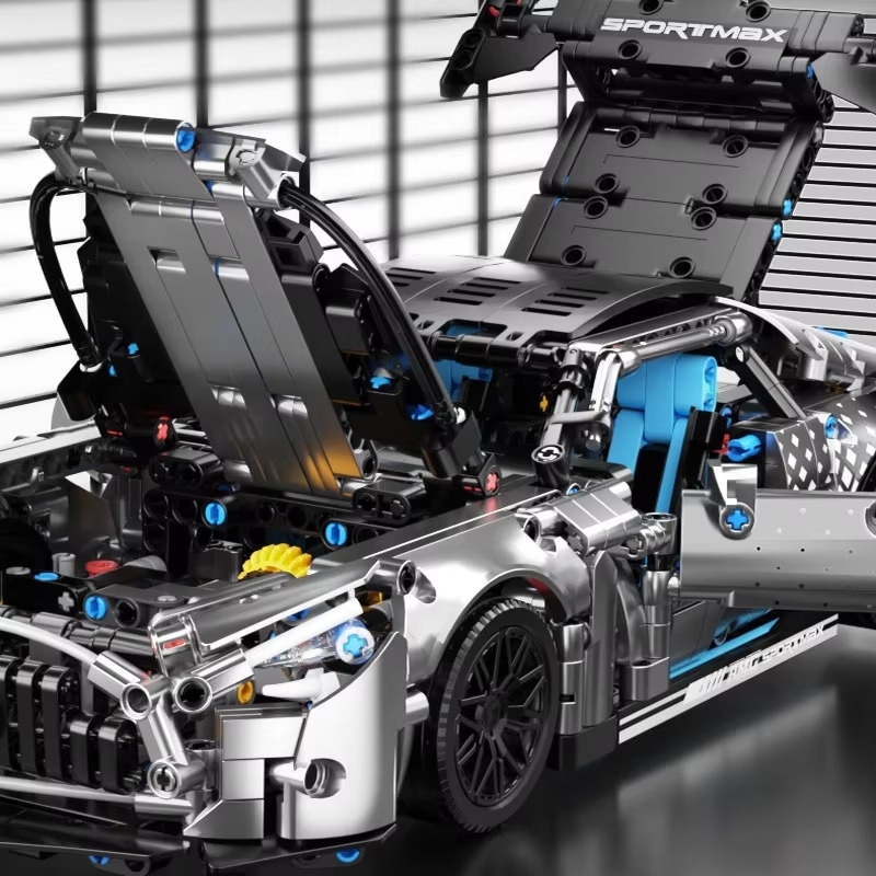 1466 PCS Racing Car Building Blocks Set – 1:14 Scale Sports Vehicle Model Kit