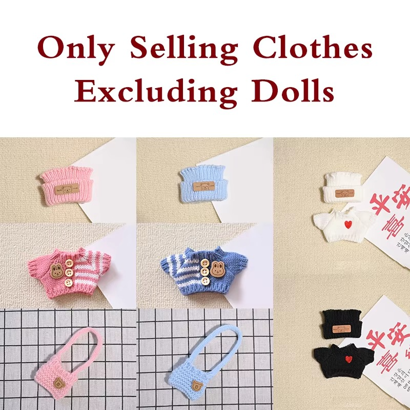 17cm Labubu Doll Hoodie Clothes Fashion Outfit Accessories for Dolls. No doll