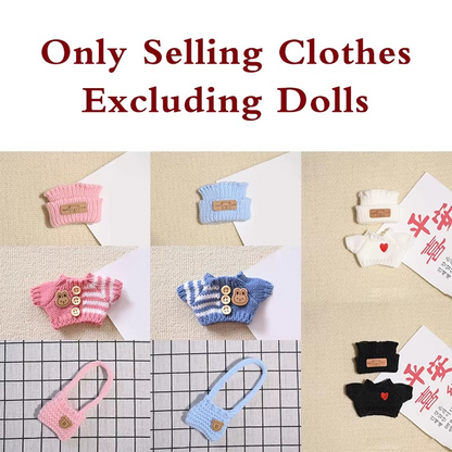 17cm Labubu Doll Hoodie Clothes Fashion Outfit Accessories for Dolls. No doll