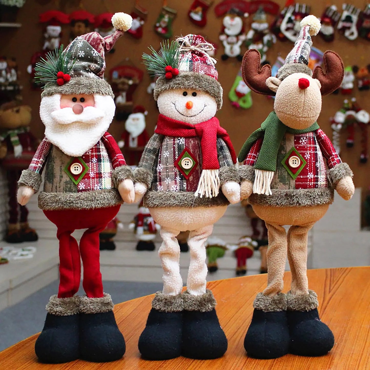Christmas 3PCS Decorative Dolls Set (Santa | Snowman | Reindeer)