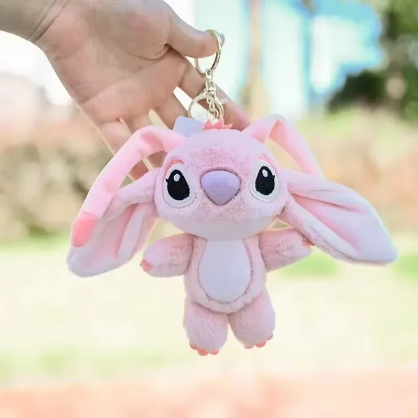 Cartoon Stitch Plush Keychain Soft Toy Cute Stuffed Animal Pendant Gift Boy Girl