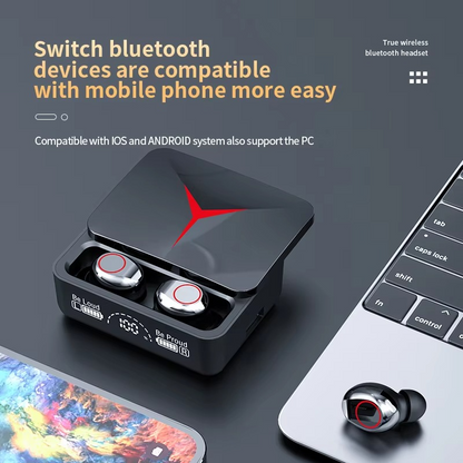 TWS M90 Wireless Earbuds Bluetooth 5.3 Headphones w/ Mic for iPhone Xiaomi