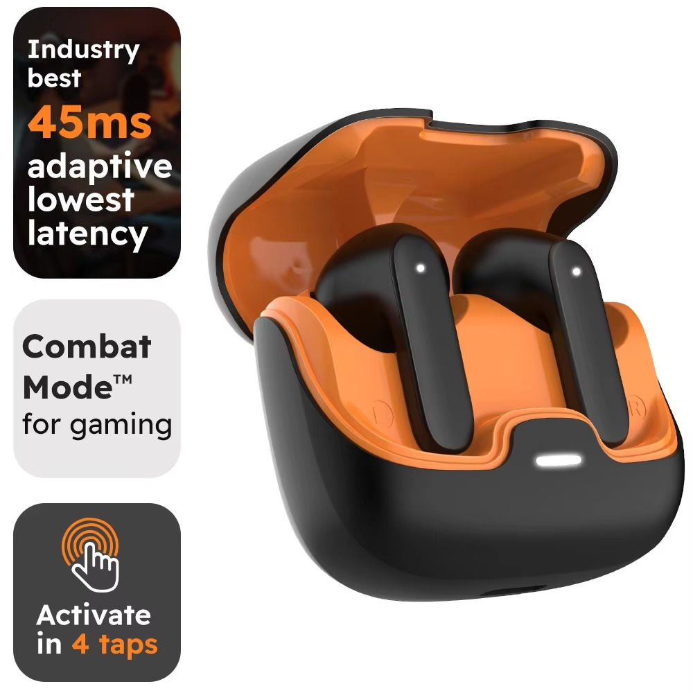 TWS Wireless Earbuds BT 5.4 Low Latency Game Earphones Microphone Noise Reductio