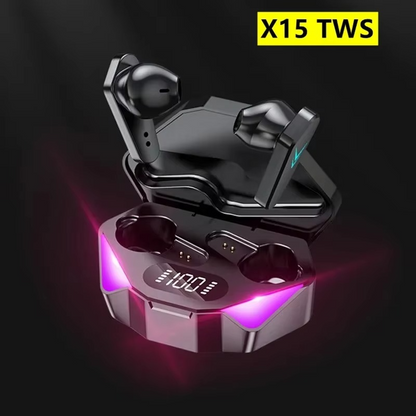 X15 TWS Gaming Earbuds – Bluetooth 9D Stereo Earphones with Mic & Bass