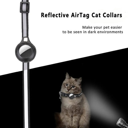 Cat AirTag Collar Adjustable AirTag Cat Collar aterproof AirTag Kitten Collar