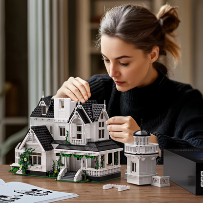 1877-Pc Owens House Blocks – Build Your Dream Architecture Model