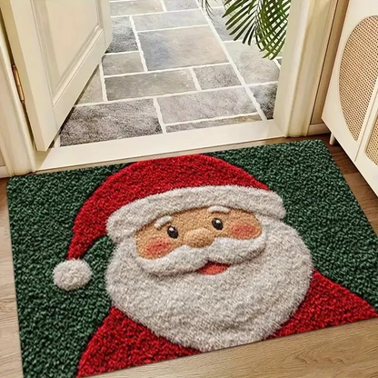 Christmas Door Mat Red Santa Claus Outdoor and indoor Gingerbread Man Carpet New