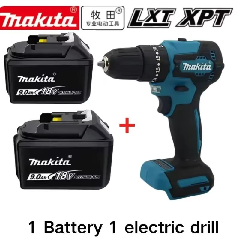 100% Original Makita 18V Battery 5Ah/6Ah/9Ah + Fast Charger for Impact Drill DDF487