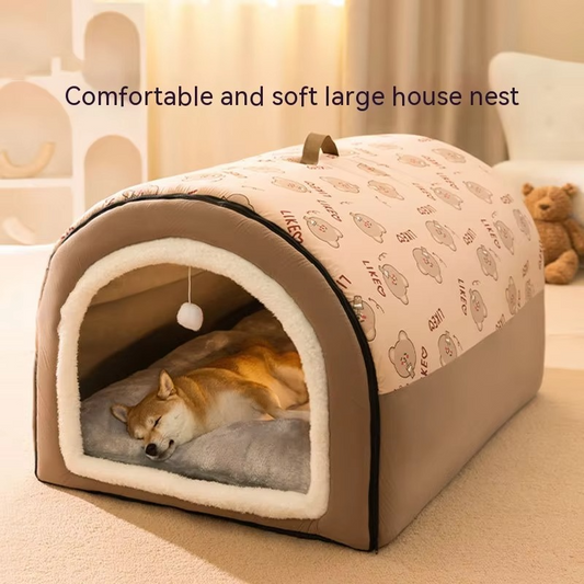 Big Dog Nest Winter Warm Dog House Removable Washable Dog Bed Large Type Pet New