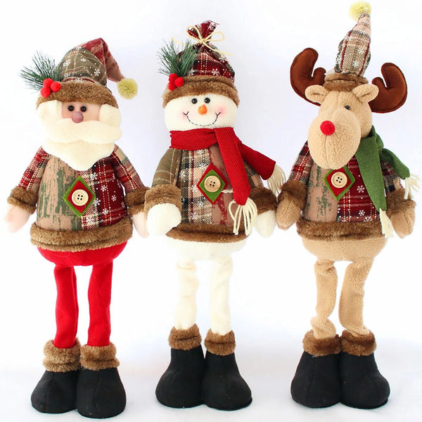 Christmas 3PCS Decorative Dolls Set (Santa | Snowman | Reindeer)